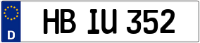 Trailer License Plate